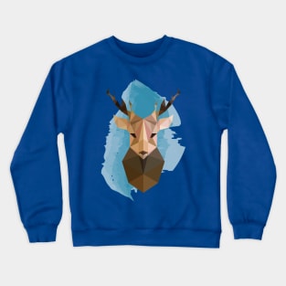 Geometric Reindeer Crewneck Sweatshirt